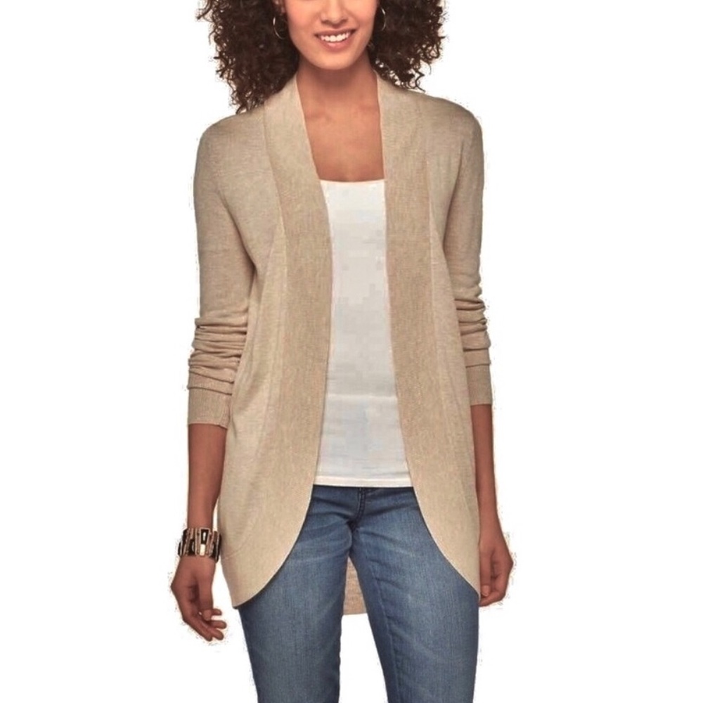 Tan Cocoon Pocket Cardigan Sweater